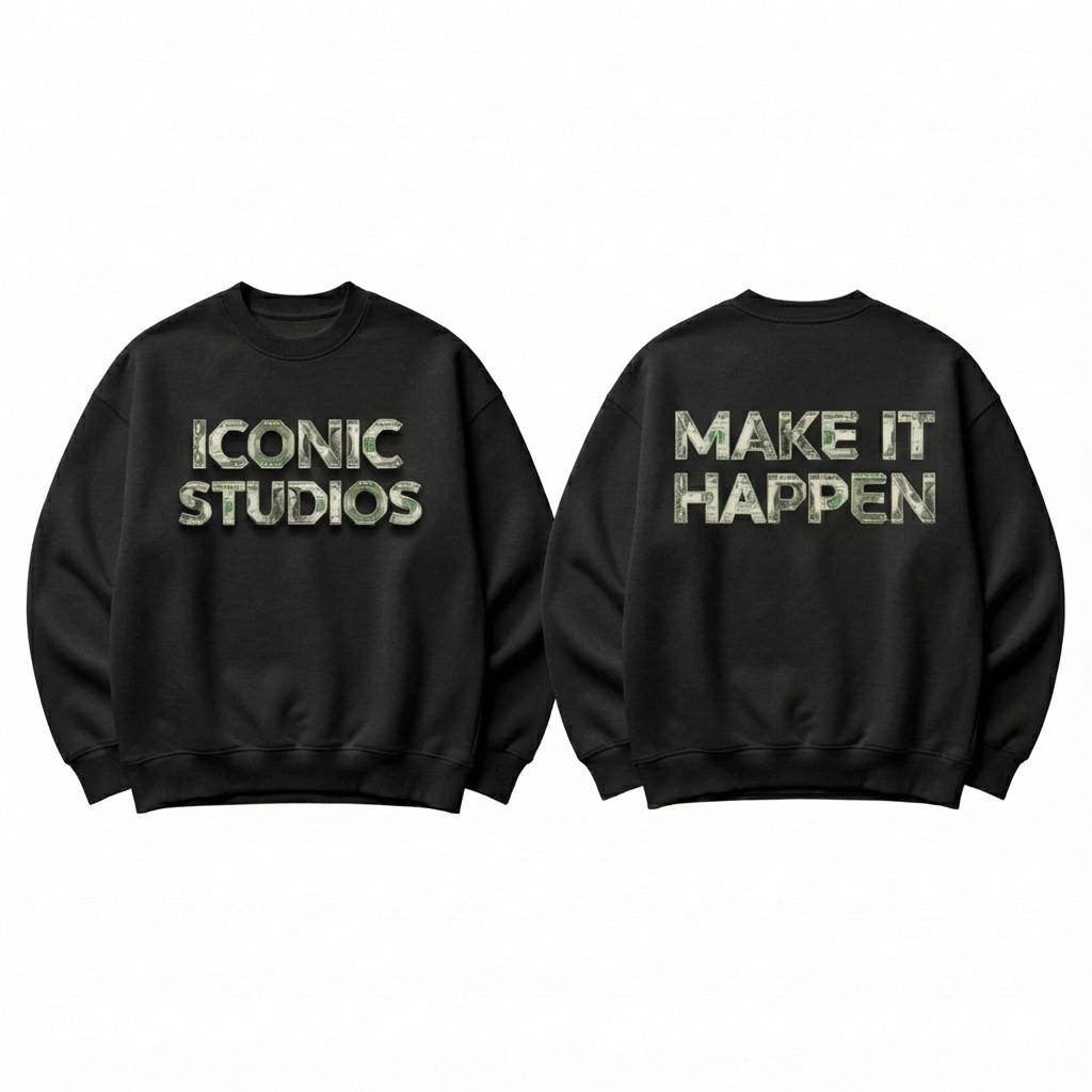 make it happen crewneck 💵