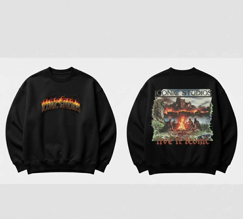 war iconic crewneck