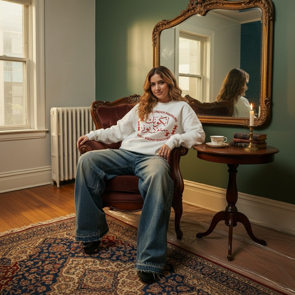 arabic iconic  crewneck