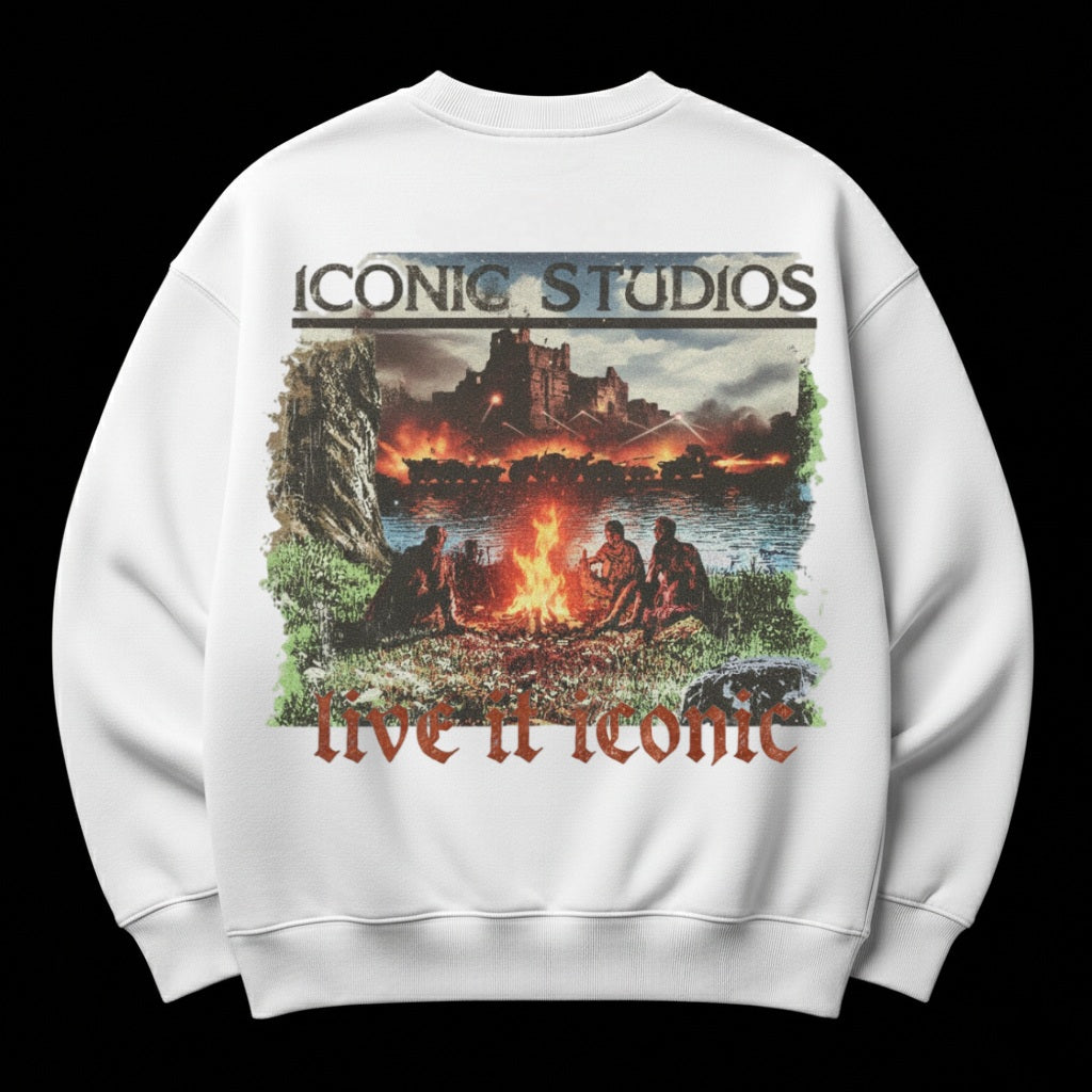 war iconic crewneck
